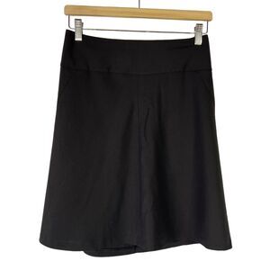 Banana Republic Skirt Women's Petite Size 0P Black Wool Stretch Blend Business